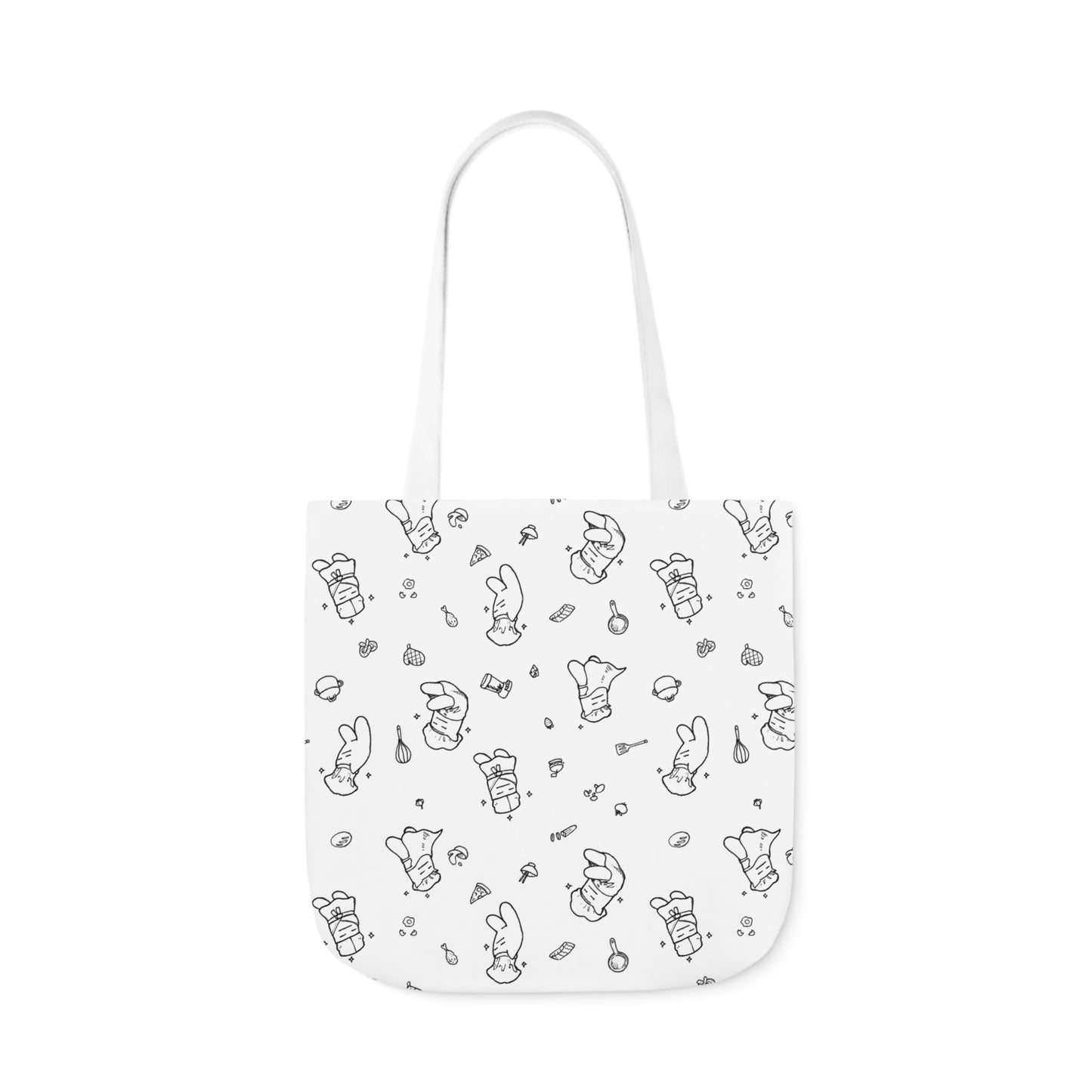 Cookin' Striders Print Canvas Shopping Tote