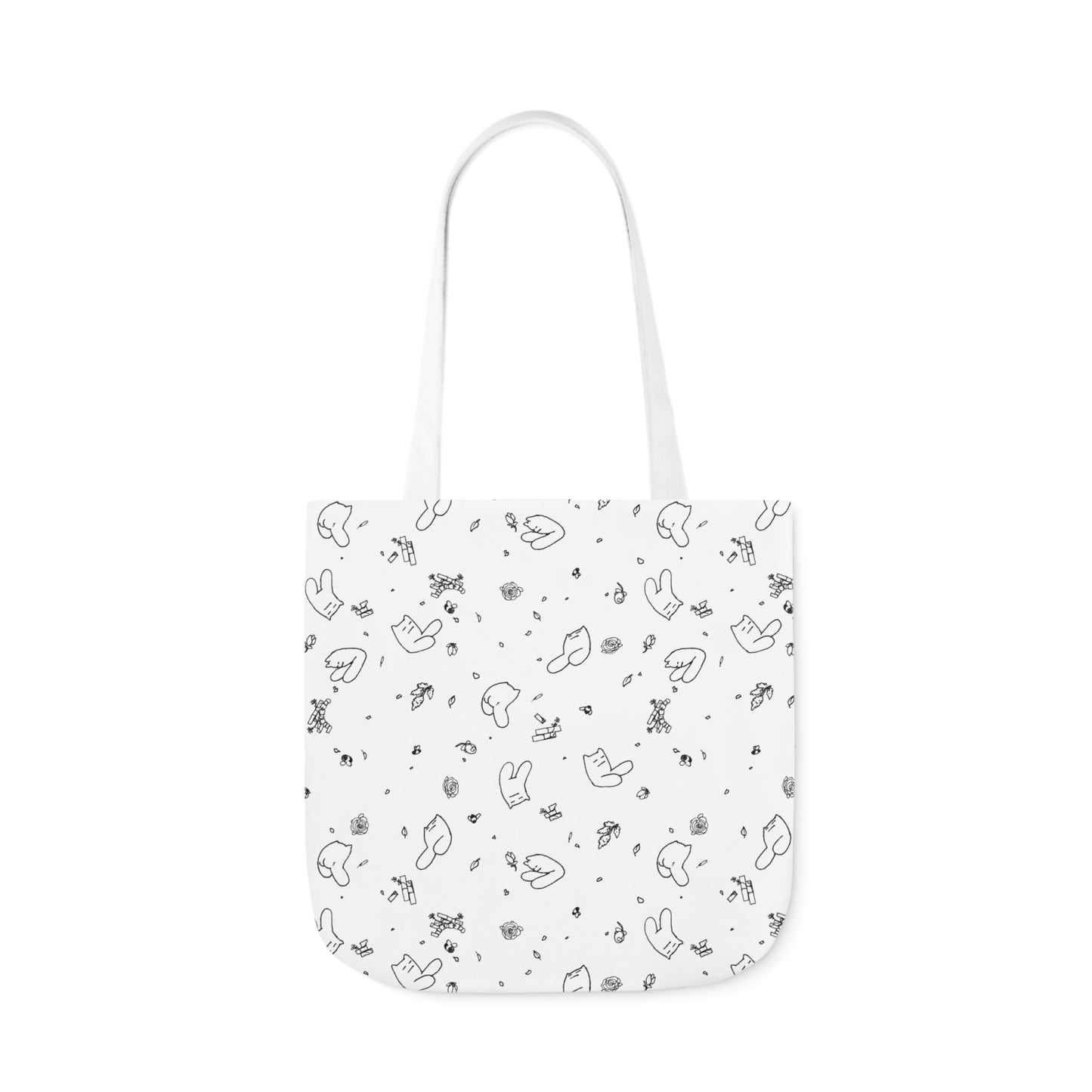 Blustering Striders Print Canvas Shopping Tote