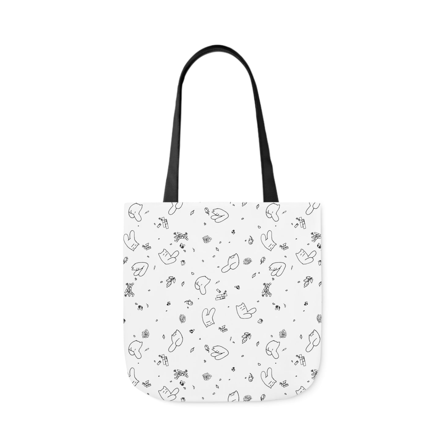 Blustering Striders Print Canvas Shopping Tote
