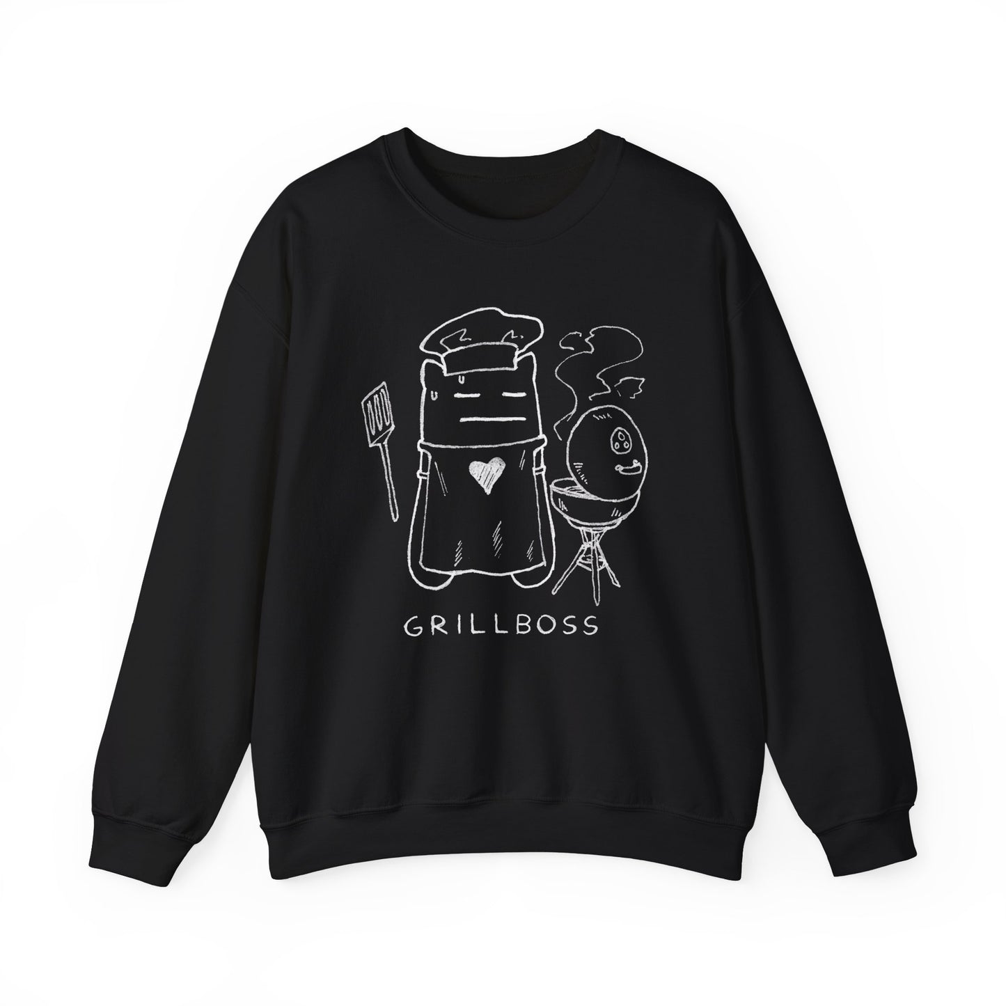Grill Boss (w/text) Crewneck Sweatshirt