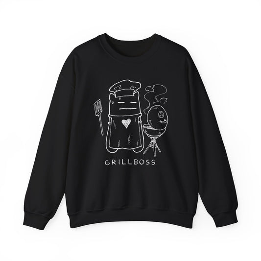 Grill Boss (w/text) Crewneck Sweatshirt
