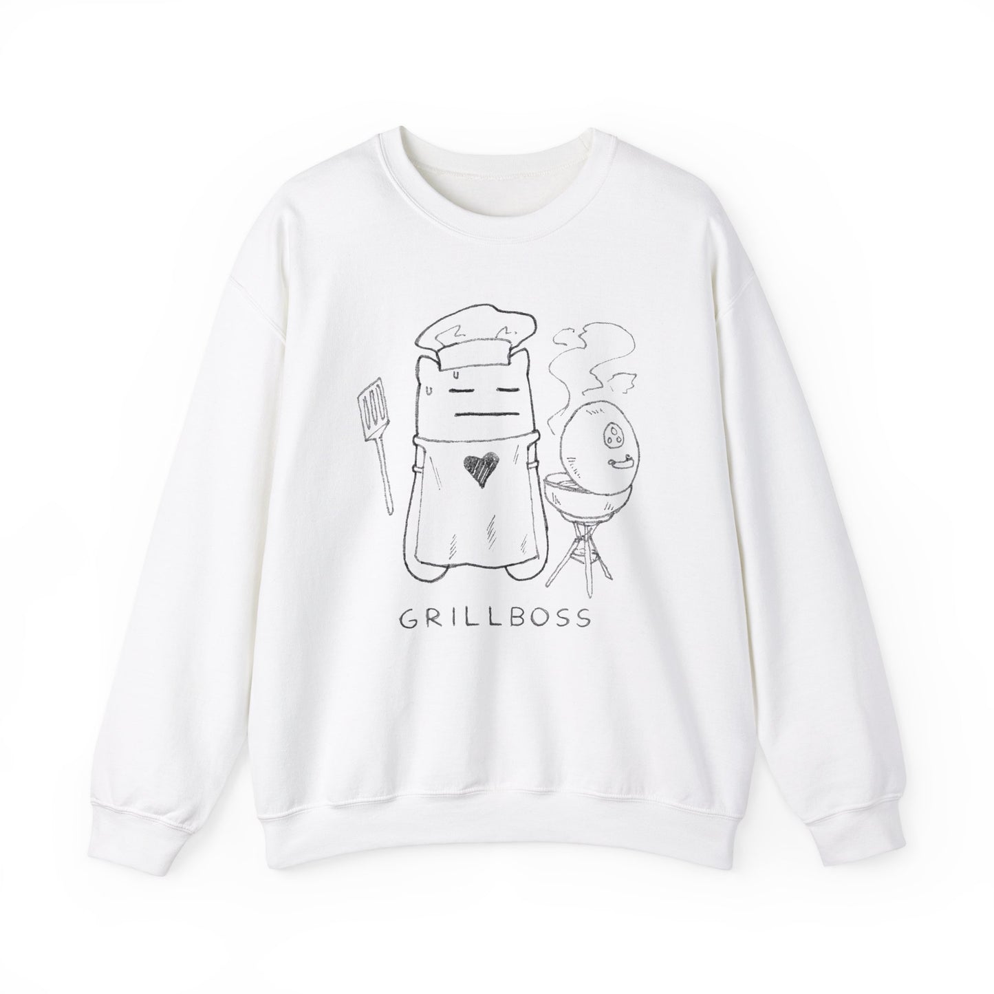 Grill Boss (w/text) Crewneck Sweatshirt