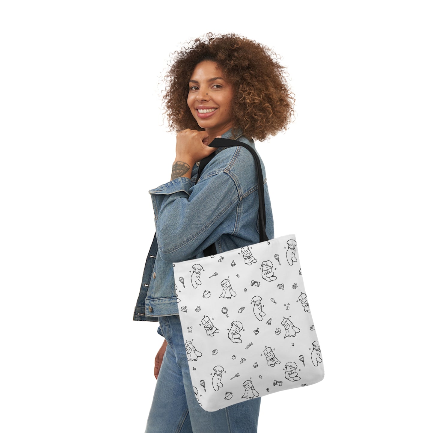 Cookin' Striders Print Canvas Shopping Tote