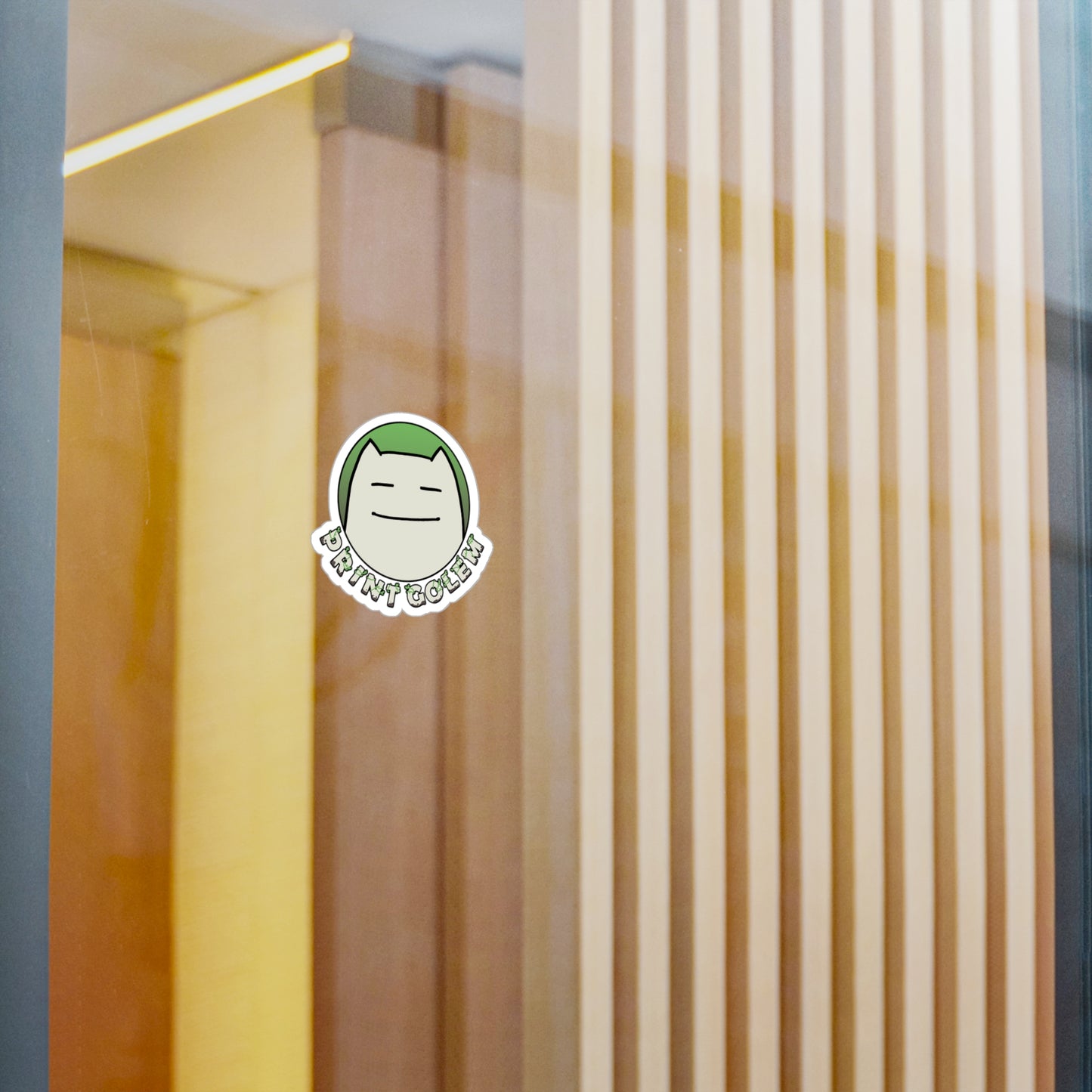Kiss-Cut Vinyl Print Golem Logo Sticker