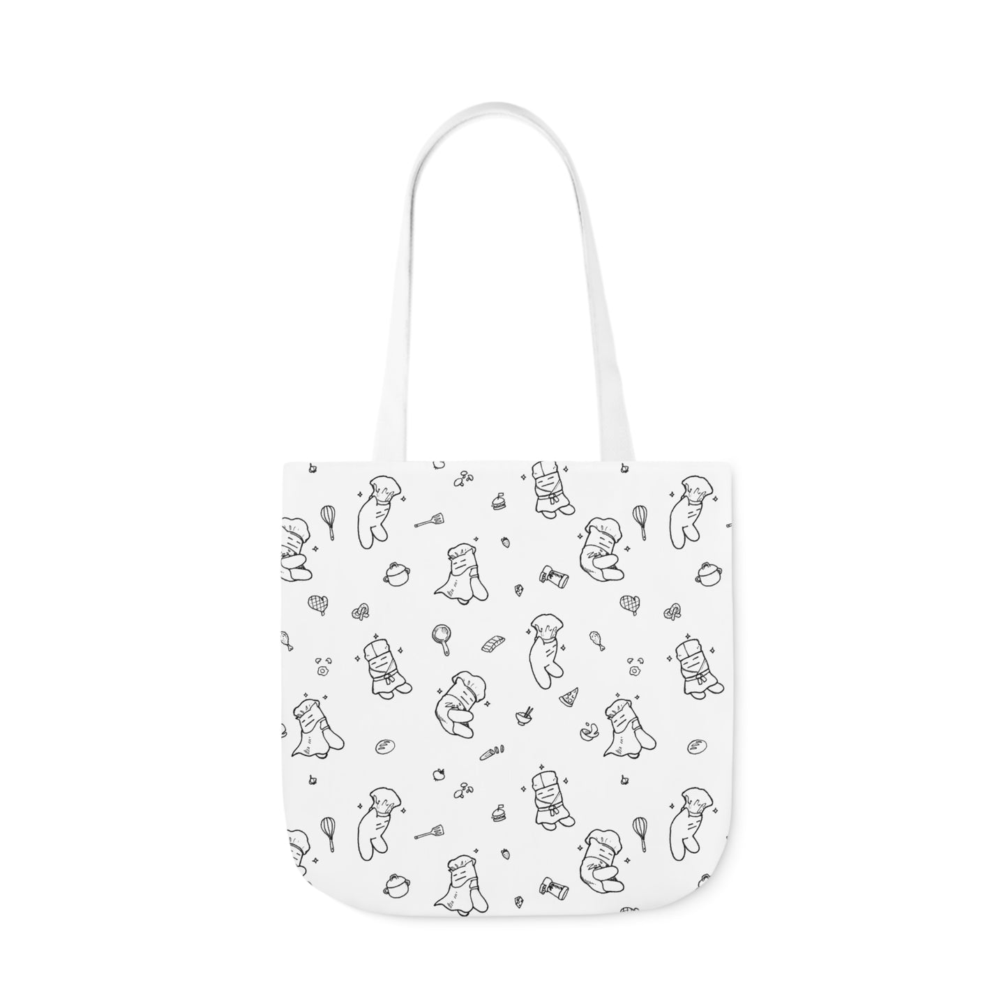Cookin' Striders Print Canvas Shopping Tote